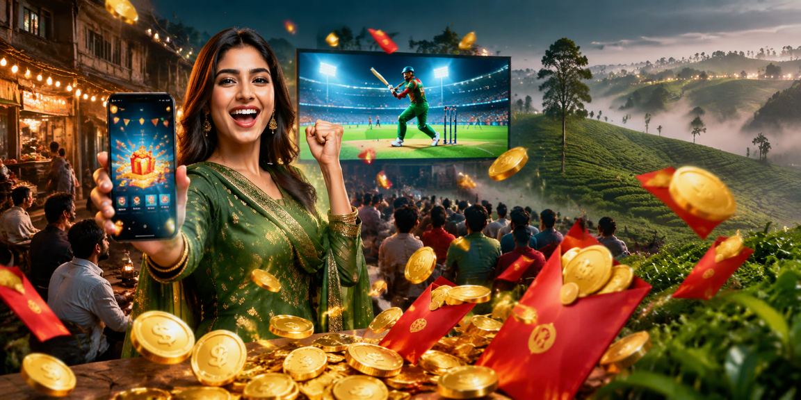 ময়মনসিংহ চা বাগানে ক্রিকেট স্পোর্টস বেটিং দৃশ্য